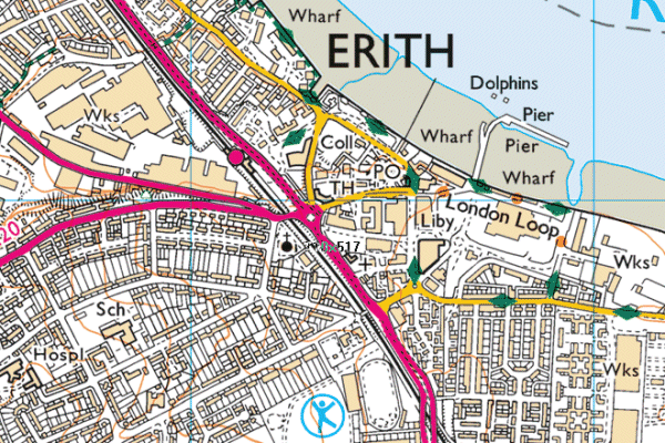 Map of Erith Stadium, Bexley