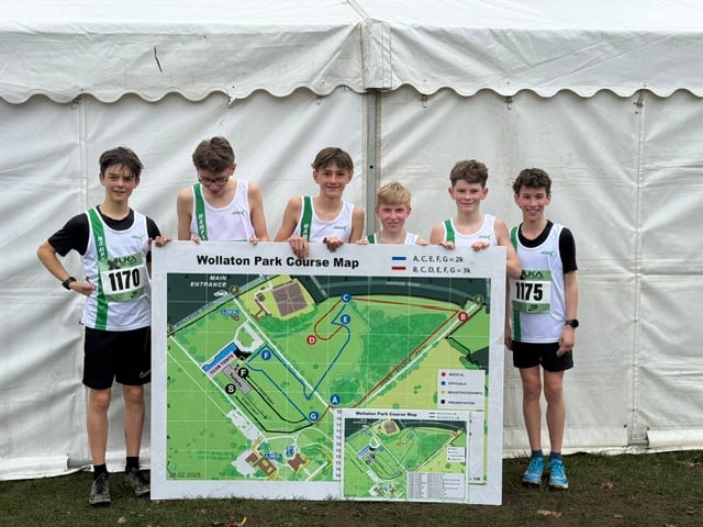 Hampshire Teams in action at Wollaton Park in the UK CAU Inter-Counties Cross Country Championships